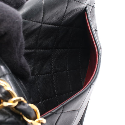 ミニマトラッセ チェーンショルダーバッグ ラムスキン ブラック ゴールド金具 シャネル バッグ CHANEL