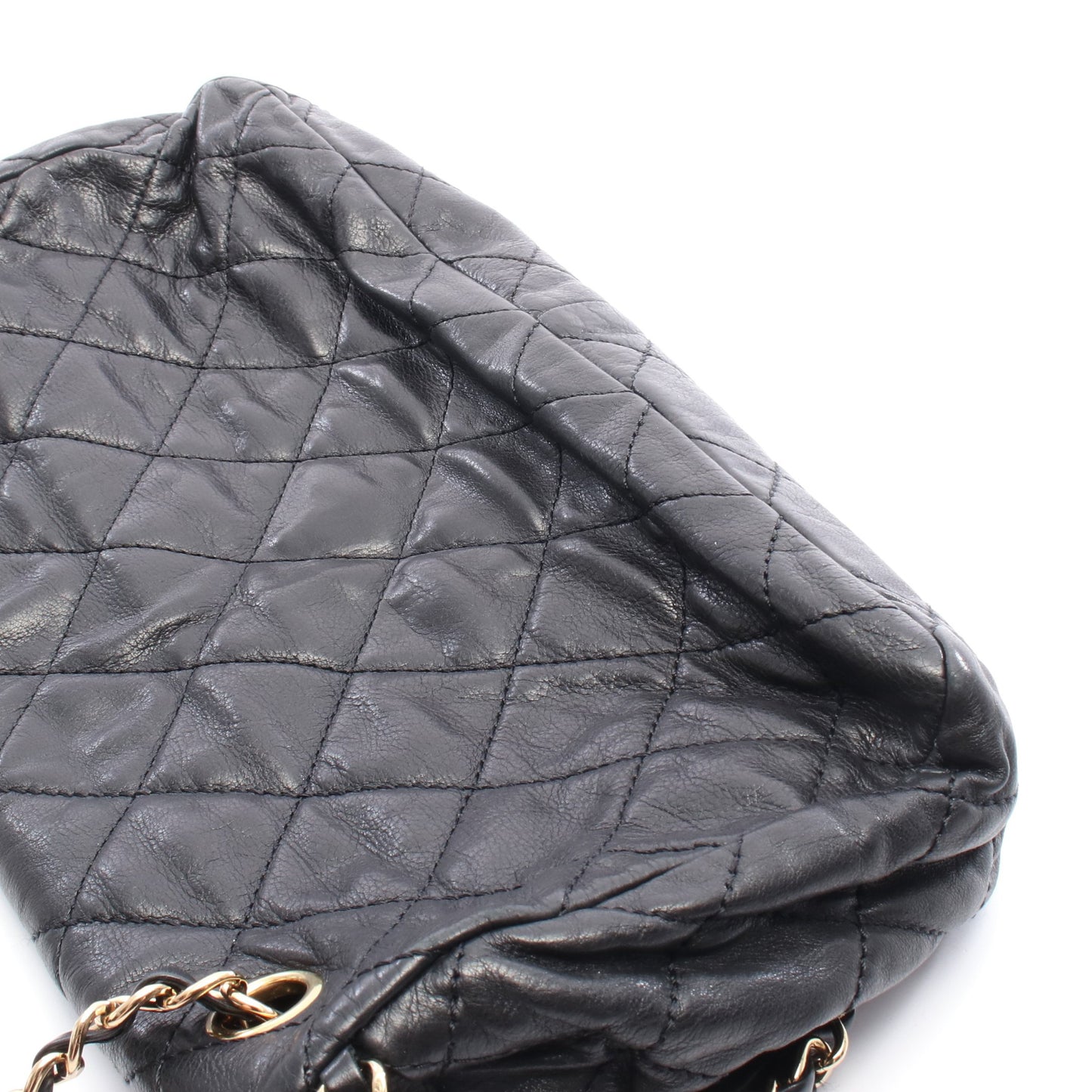 チェーンミー マトラッセ チェーンショルダーバッグ レザー ブラック ゴールド金具 シャネル バッグ CHANEL