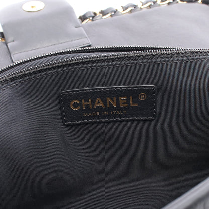 チェーンミー マトラッセ チェーンショルダーバッグ レザー ブラック ゴールド金具 シャネル バッグ CHANEL