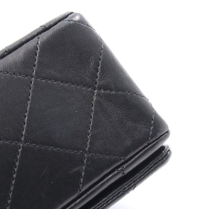 ミニマトラッセ フルフラップ チェーンショルダーバッグ ラムスキン ブラック ゴールド金具 シャネル バッグ CHANEL