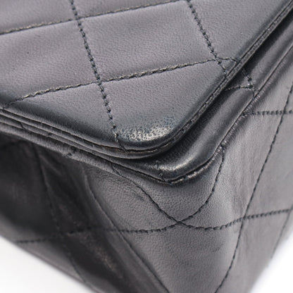 ミニマトラッセ フルフラップ チェーンショルダーバッグ ラムスキン ブラック ゴールド金具 シャネル バッグ CHANEL