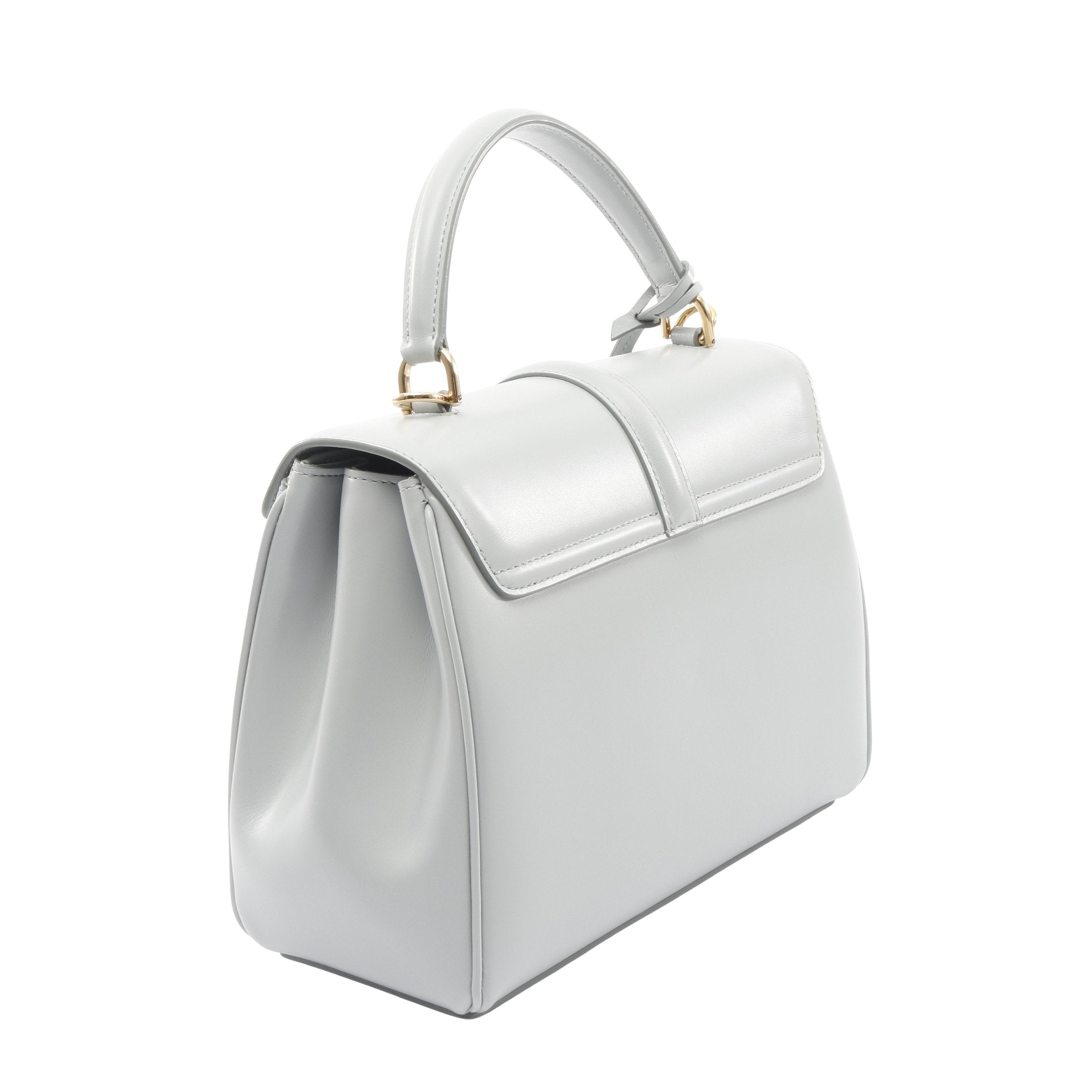 16 セーズ スモール ハンドバッグ レザー ブルーグレー 2WAY セリーヌ