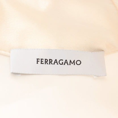 ワンピース ノースリーブ レーヨン オフホワイト サルヴァトーレフェラガモ ワンピース Salvatore Ferragamo