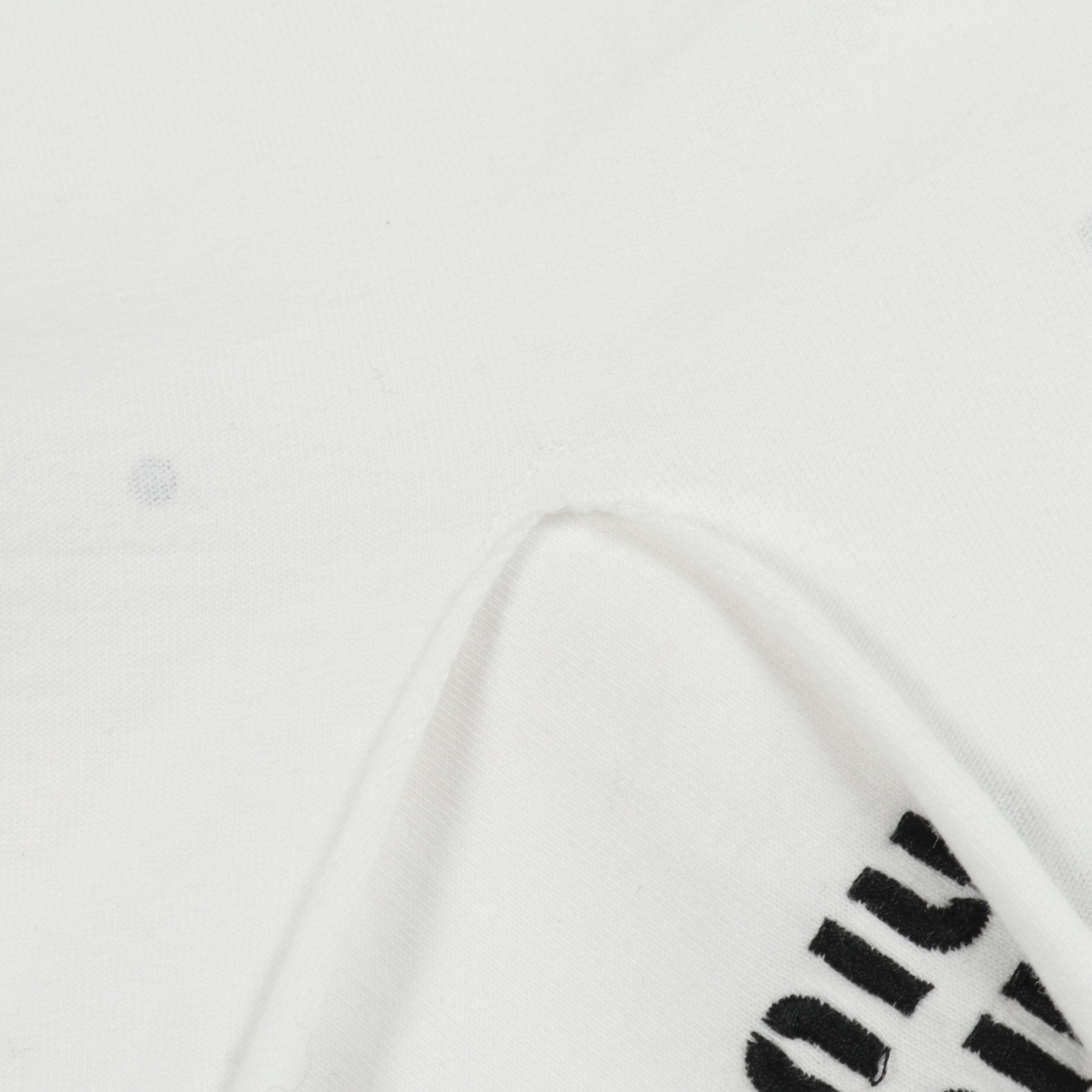 タンクトップ ロゴ刺繍 ビジュー付き コットン ホワイト ミュウミュウ