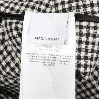 ボックスプリーツ スカート チェック ウール ブラック ホワイト サルヴァトーレフェラガモ ボトムス Salvatore Ferragamo