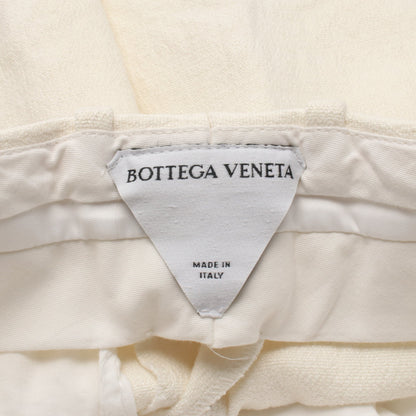 ワイドパンツ リネン オフホワイト ボッテガヴェネタ ボトムス BOTTEGA VENETA