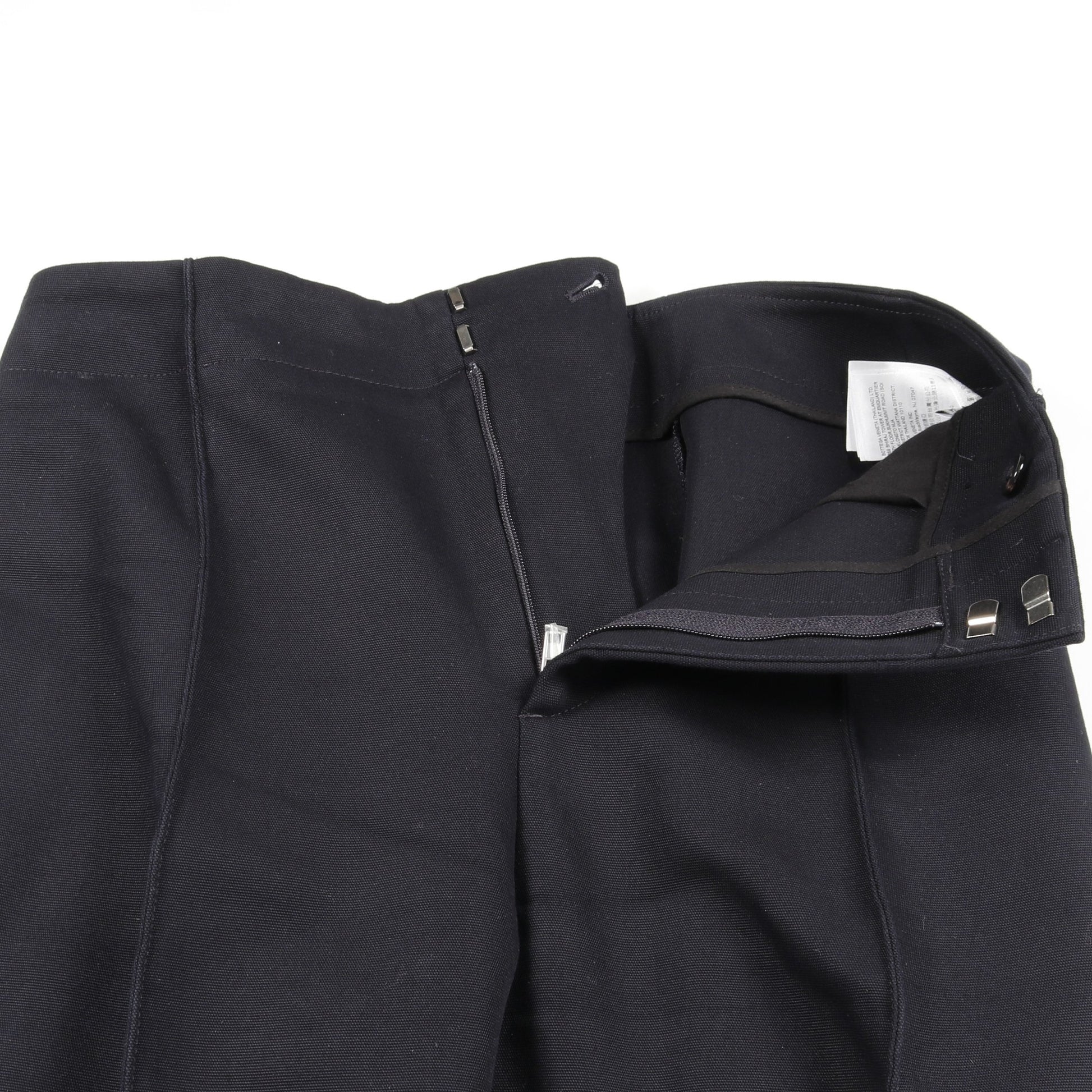 カーブシェイプ パンツ コットン ダークネイビー ボッテガヴェネタ ボトムス BOTTEGA VENETA