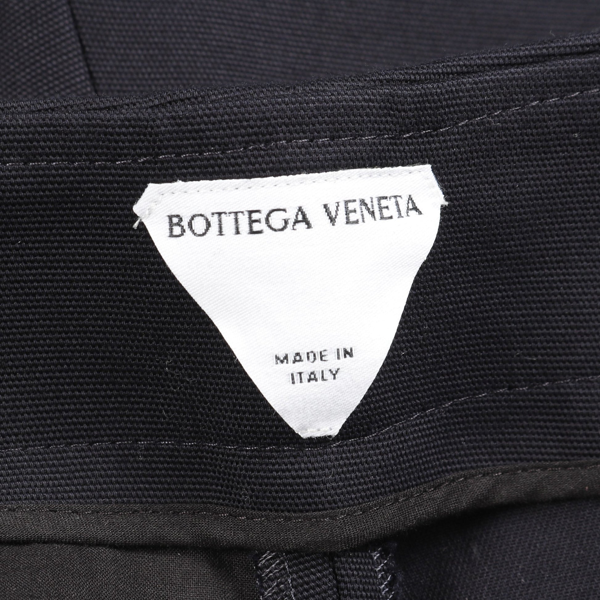 カーブシェイプ パンツ コットン ダークネイビー ボッテガヴェネタ ボトムス BOTTEGA VENETA