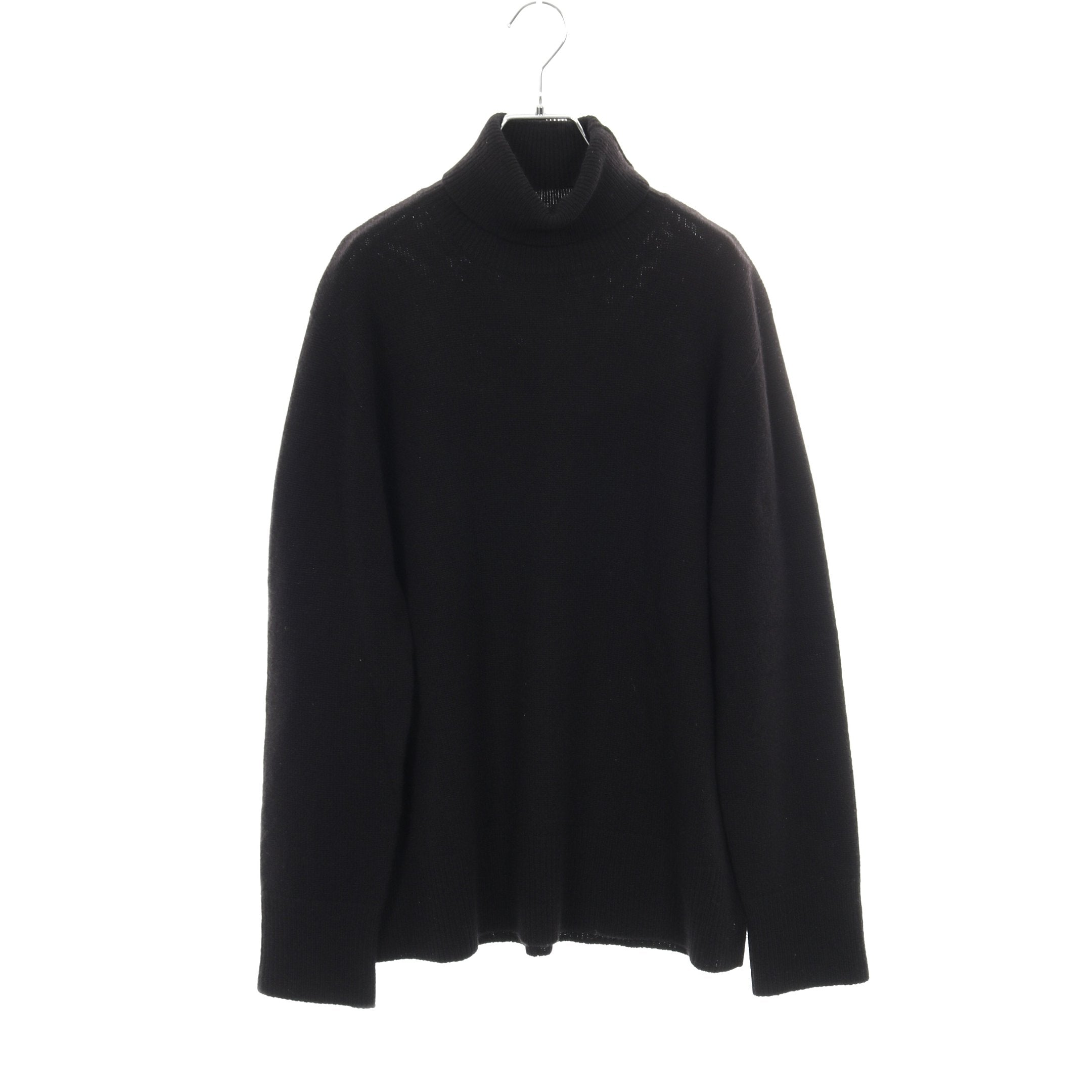 セーター タートルネック ウール カシミヤ ブラック ザロウ – RECLO