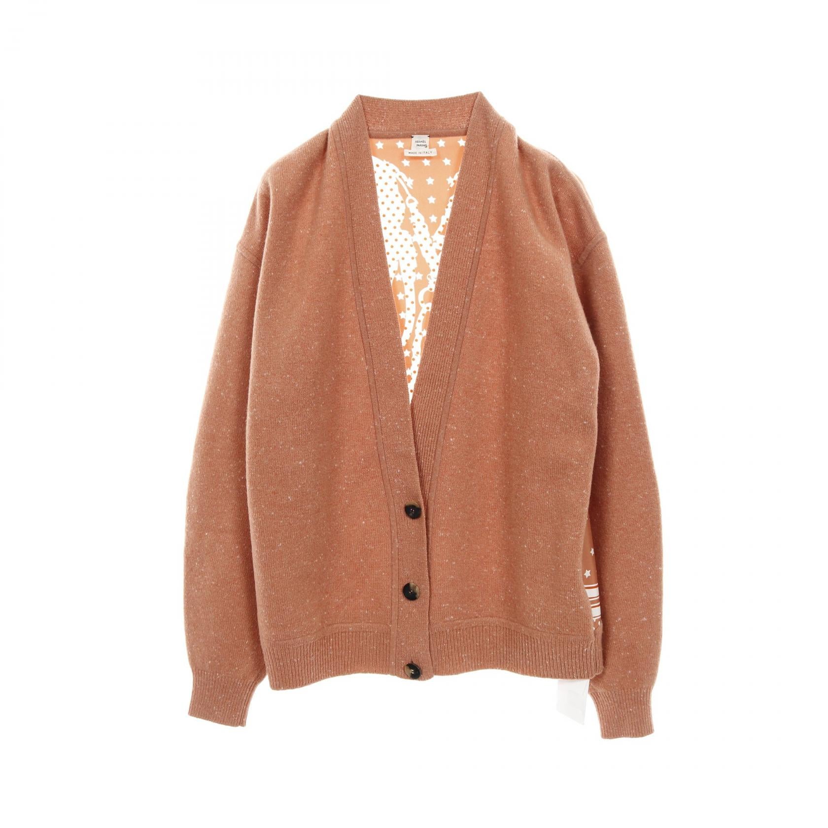 エルメス　ツイルレーヌ シルクニット素材　カーディガン　クイーンの戴冠式 エルメス ツイルレーヌ シルクニット素材 カーディガン クイーンの戴冠