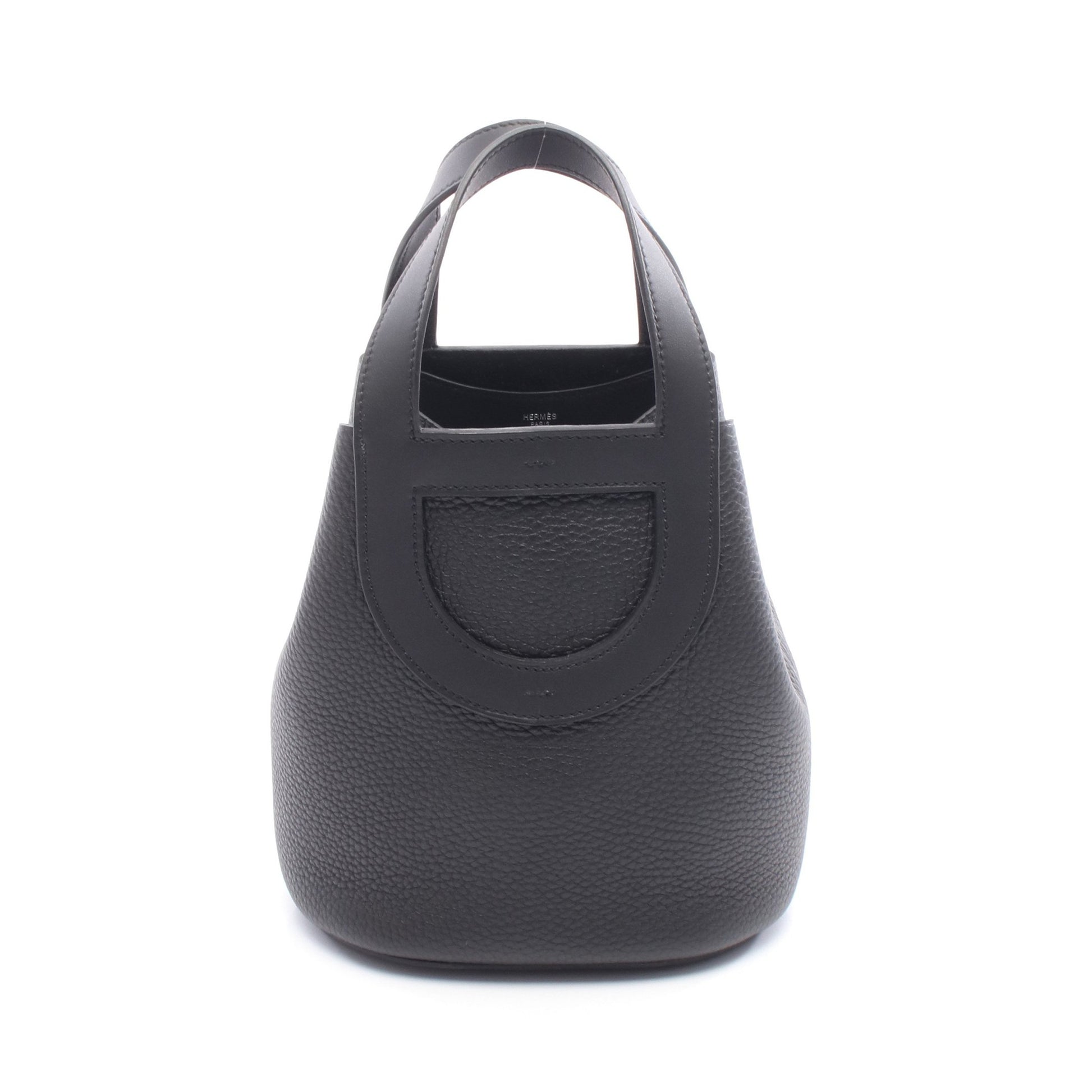 インザループ18 ハンドバッグ トリヨンクレマンス ブラック シルバー金具 W刻印 エルメス バッグ HERMES