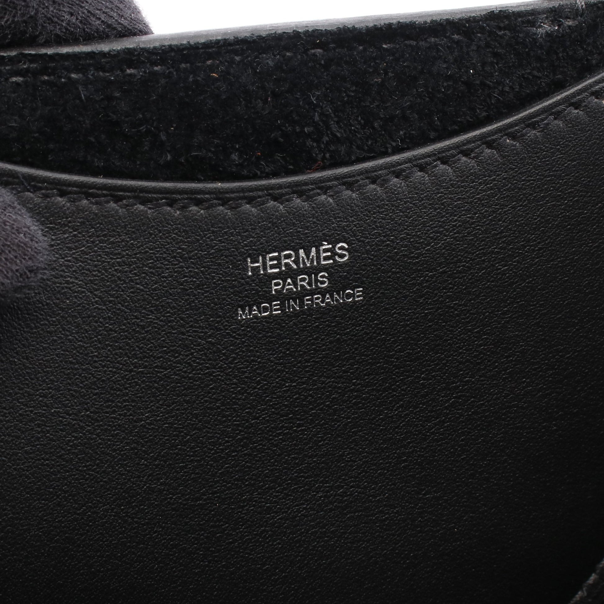 インザループ18 ハンドバッグ トリヨンクレマンス ブラック シルバー金具 W刻印 エルメス バッグ HERMES