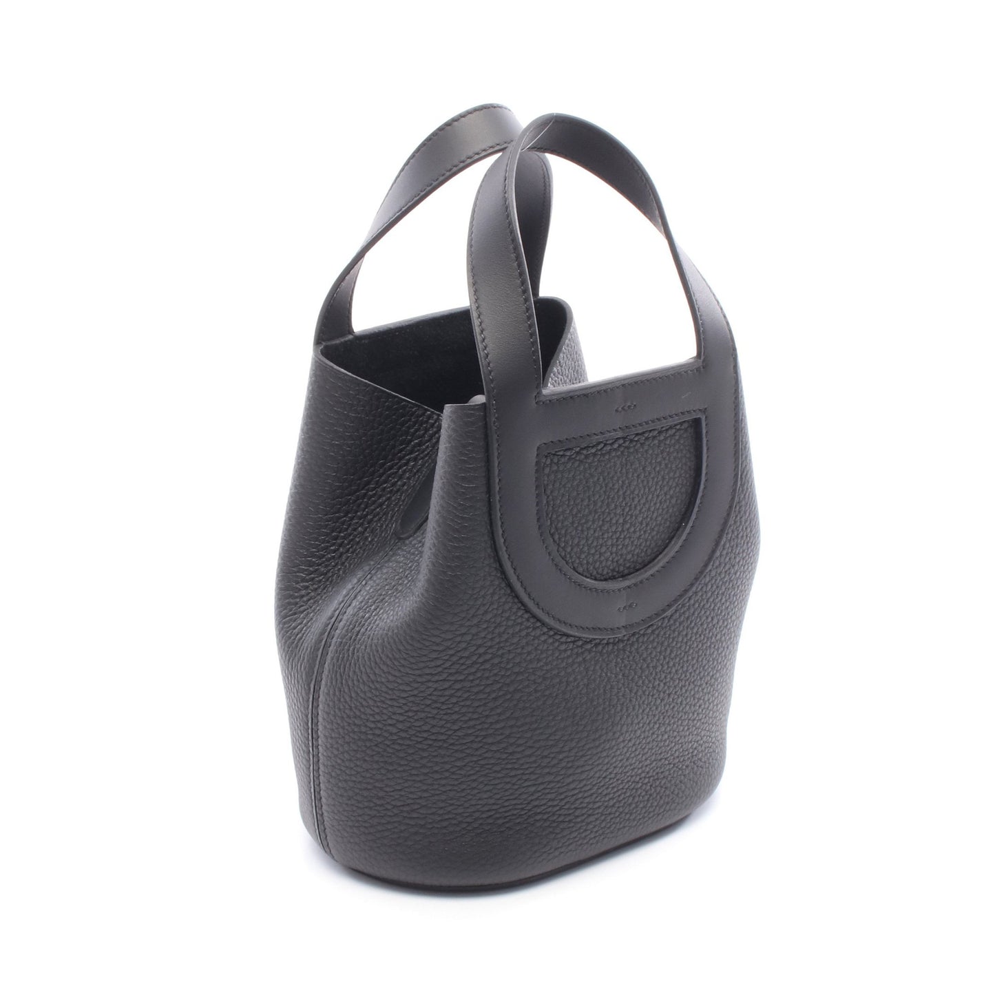 インザループ18 ハンドバッグ トリヨンクレマンス ブラック シルバー金具 W刻印 エルメス バッグ HERMES