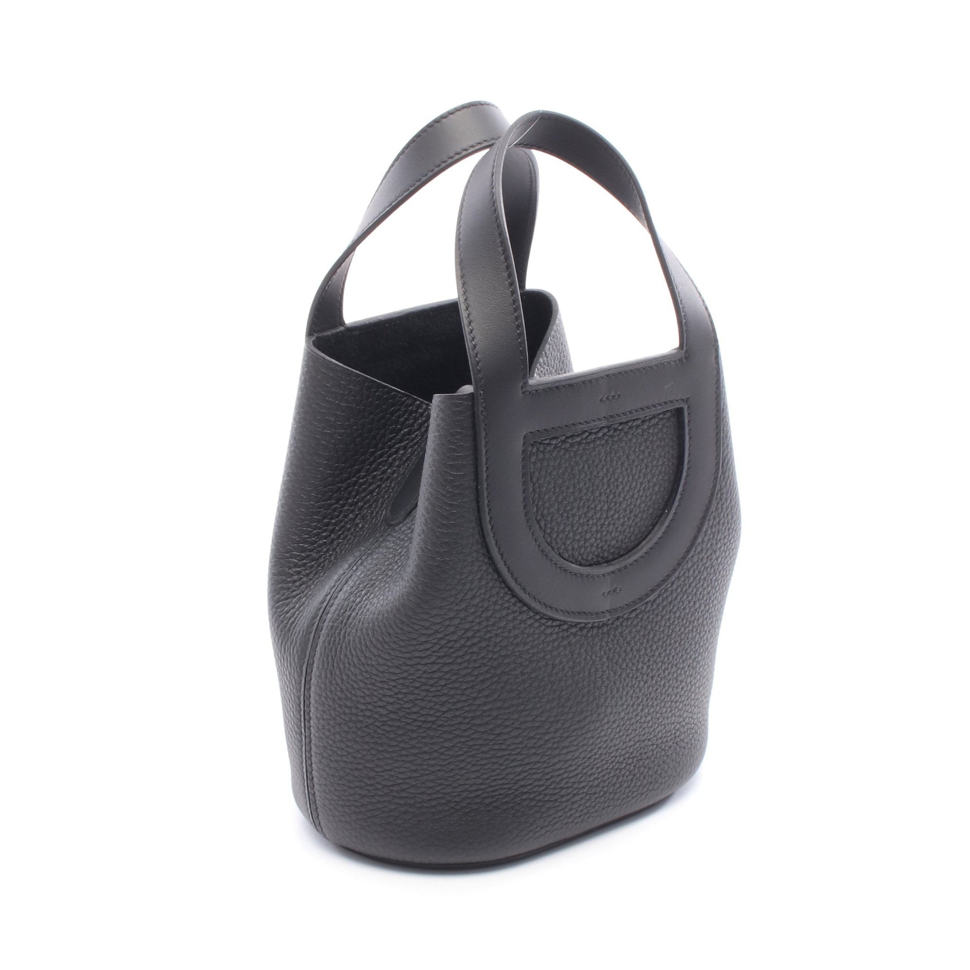 インザループ18 ハンドバッグ トリヨンクレマンス ブラック シルバー金具 W刻印 エルメス バッグ HERMES
