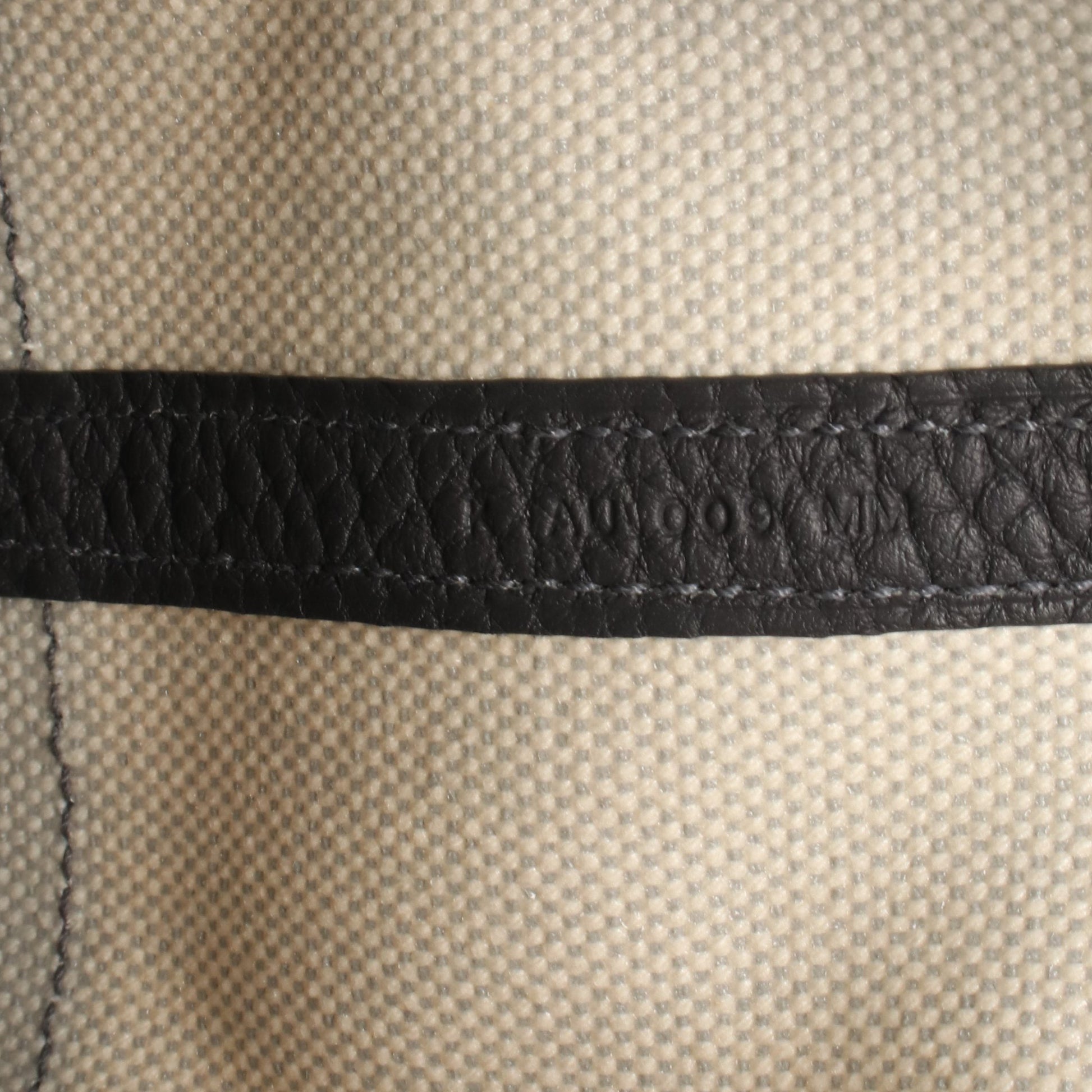ネオガーデン23 ハンドバッグ トワルアッシュ レザー ベージュ グレー シルバー金具 K刻印 エルメス バッグ HERMES