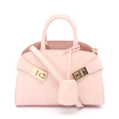 HUG ハグ ミニ ハンドバッグ パイソン ピンク 2WAY サルヴァトーレフェラガモ バッグ Salvatore Ferragamo