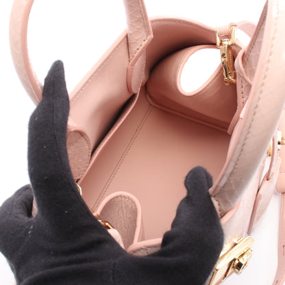 HUG ハグ ミニ ハンドバッグ パイソン ピンク 2WAY サルヴァトーレフェラガモ バッグ Salvatore Ferragamo