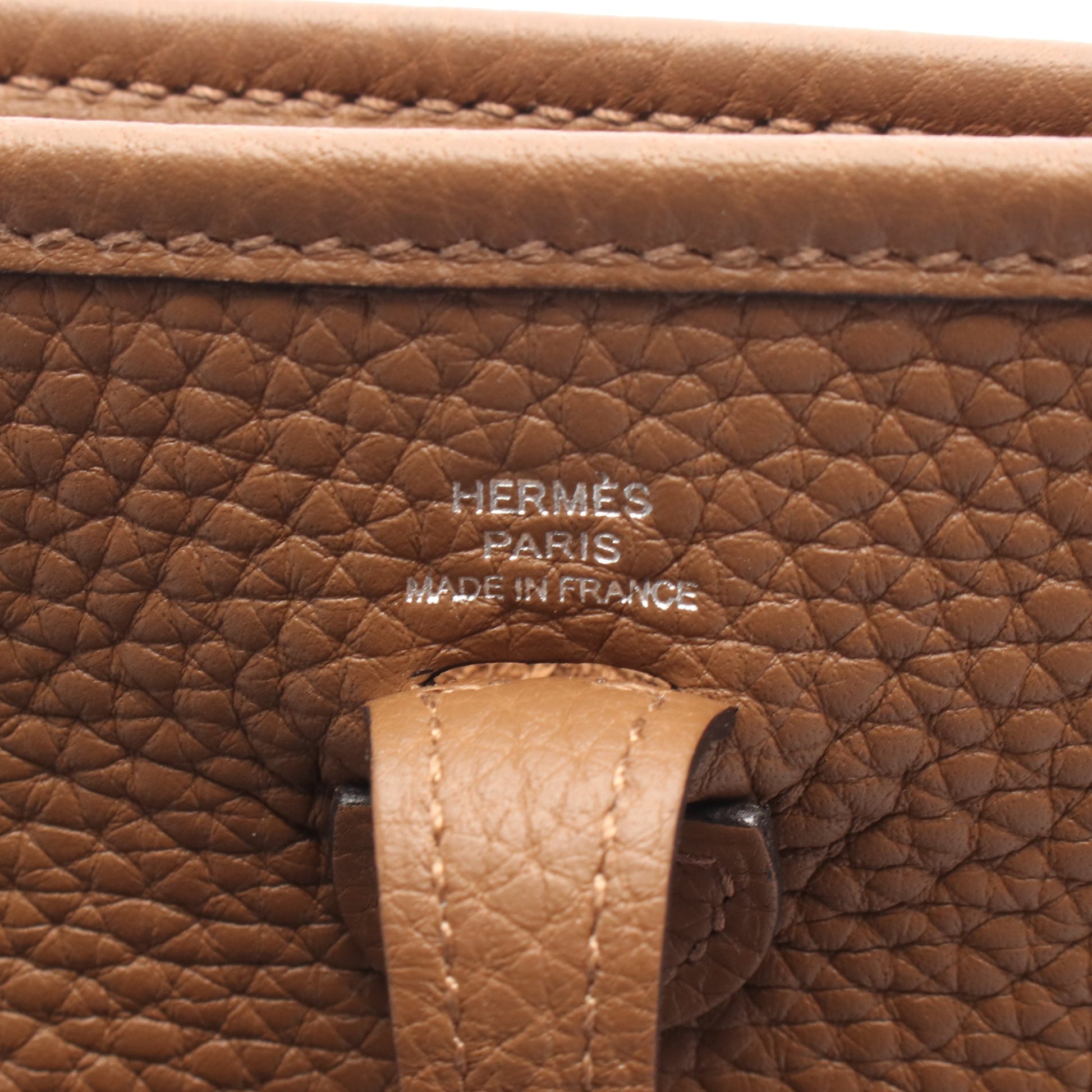 エヴリンTPM ブロンズ ショルダーバッグ トリヨンクレマンス ブラウン シルバー金具 K刻印 エルメス バッグ HERMES