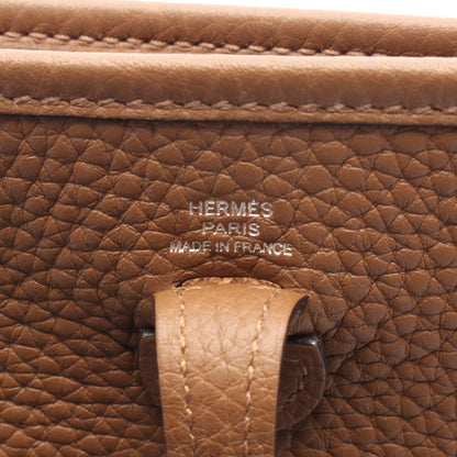 エヴリンTPM ブロンズ ショルダーバッグ トリヨンクレマンス ブラウン シルバー金具 K刻印 エルメス バッグ HERMES