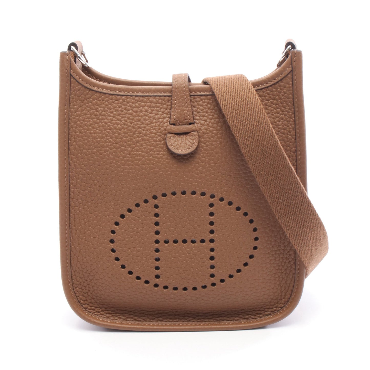エヴリンTPM ブロンズ ショルダーバッグ トリヨンクレマンス ブラウン シルバー金具 K刻印 エルメス バッグ HERMES