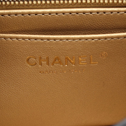ミニフラップバッグ マトラッセ チェーンショルダーバッグ レザー ブラック ゴールド金具 シャネル バッグ CHANEL