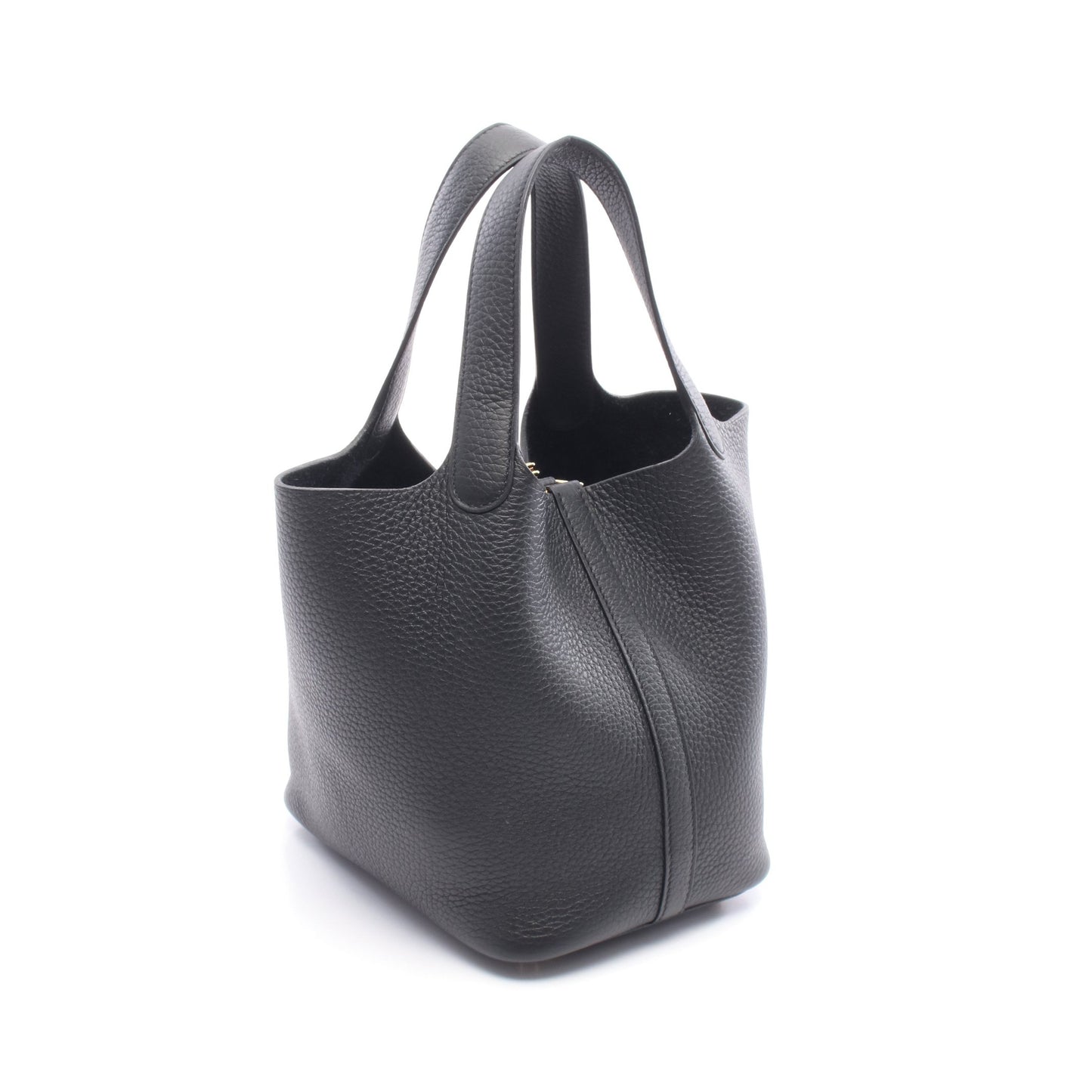 ピコタンロックPM ハンドバッグ トリヨンクレマンス ブラック ゴールド金具 K刻印 エルメス バッグ HERMES