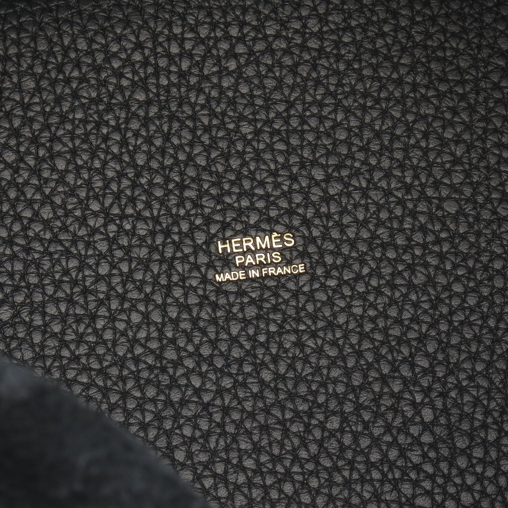 ピコタンロックPM ハンドバッグ トリヨンクレマンス ブラック ゴールド金具 K刻印 エルメス バッグ HERMES