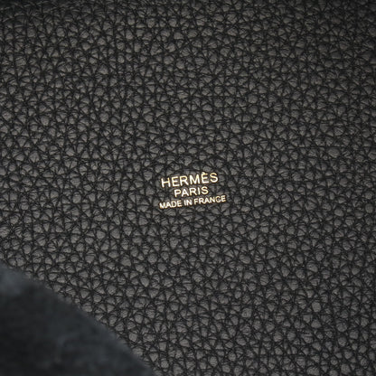 ピコタンロックPM ハンドバッグ トリヨンクレマンス ブラック ゴールド金具 K刻印 エルメス バッグ HERMES