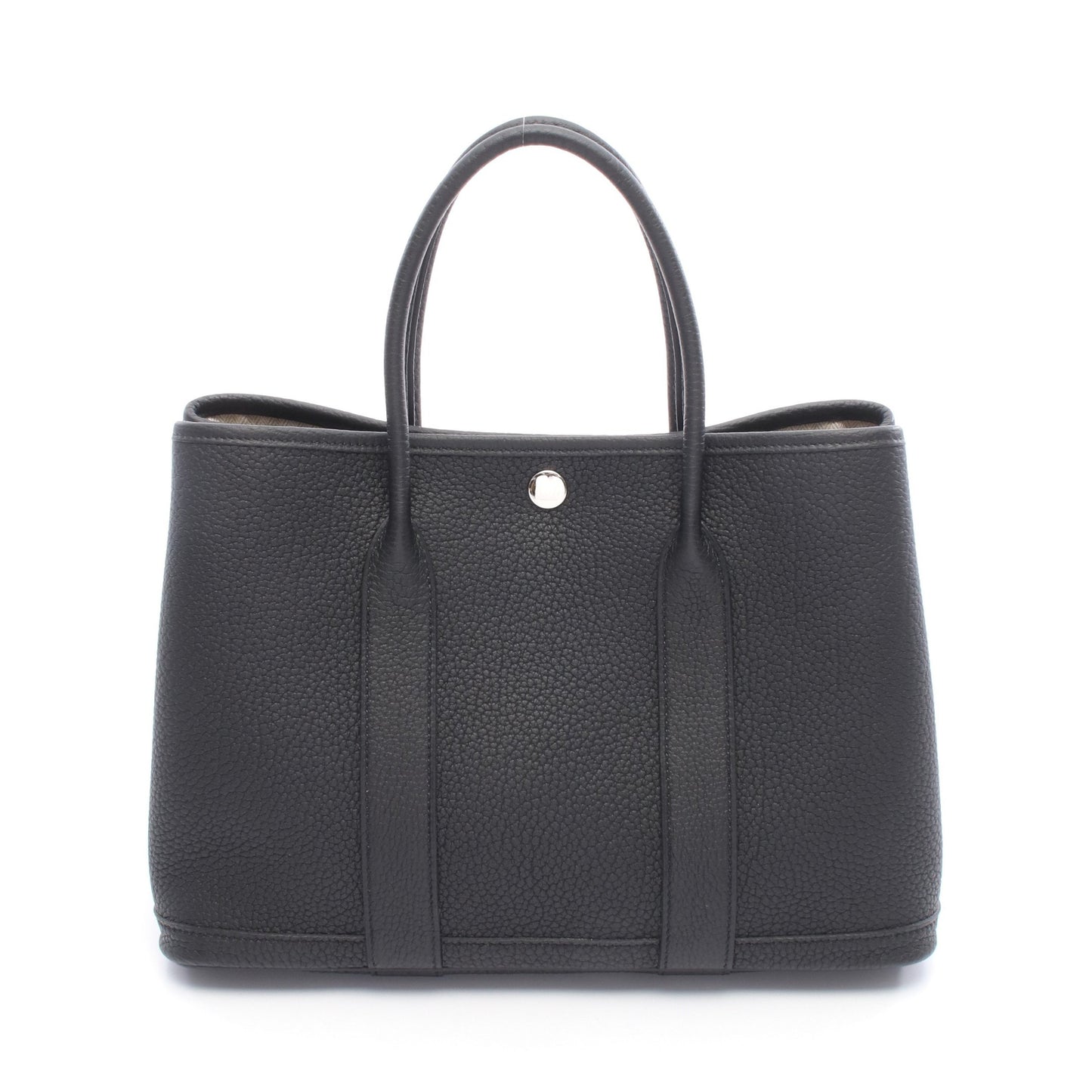 ガーデンパーティTPM ハンドバッグ トートバッグ ネゴンダ ブラック シルバー金具 K刻印 エルメス バッグ HERMES