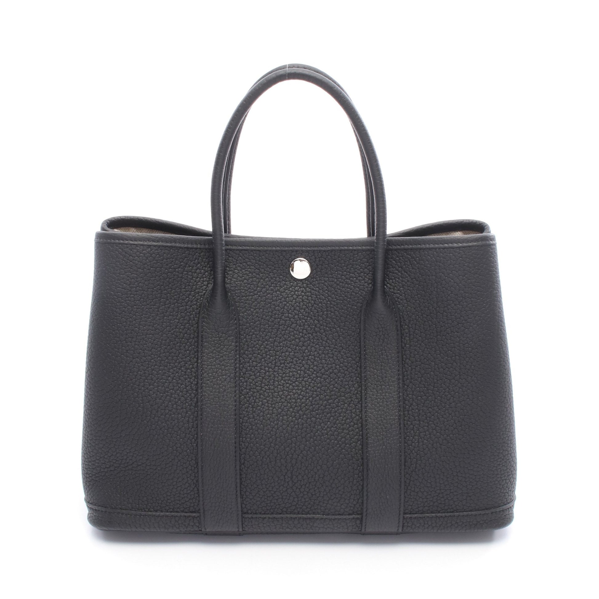 ガーデンパーティTPM ハンドバッグ トートバッグ ネゴンダ ブラック シルバー金具 K刻印 エルメス バッグ HERMES