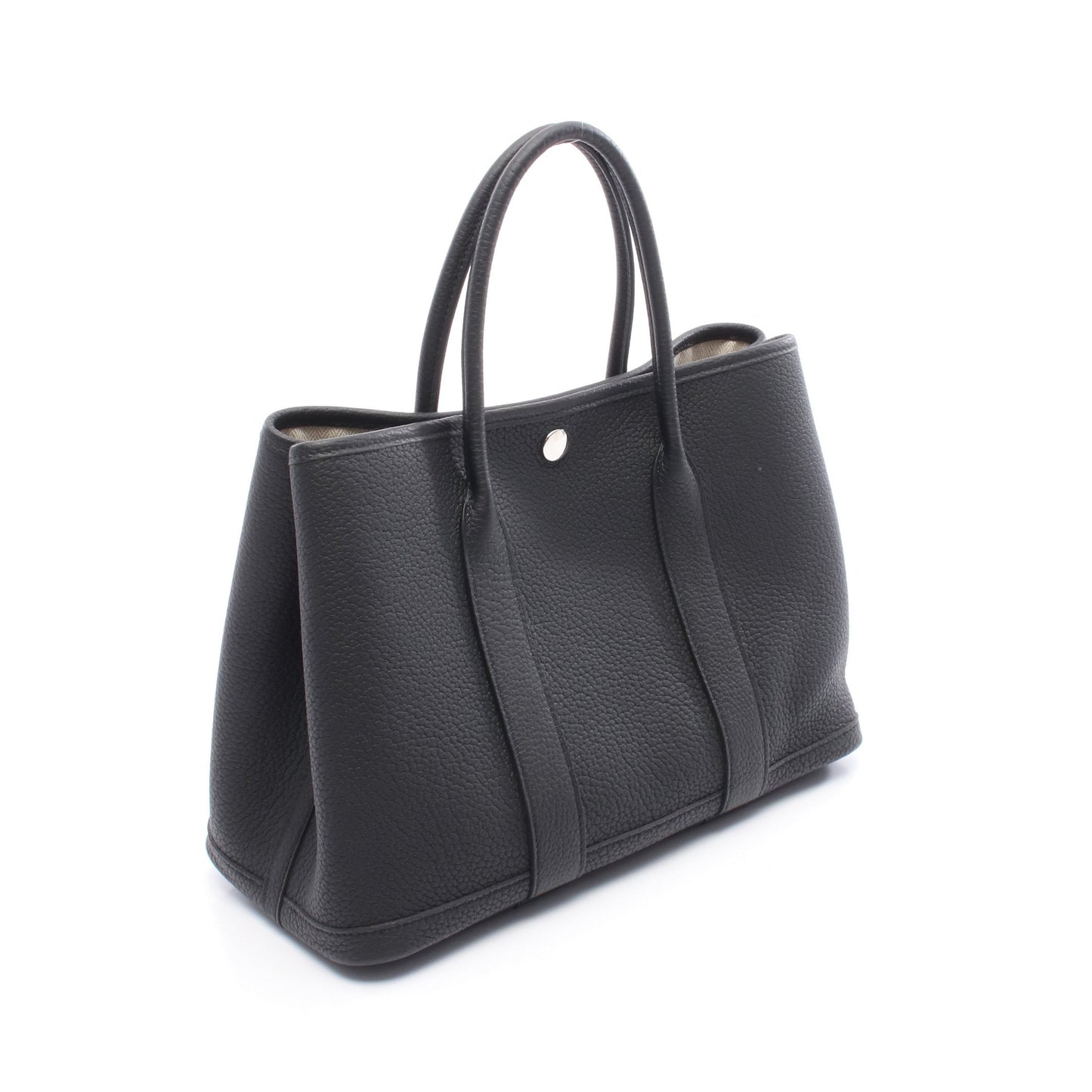 ガーデンパーティTPM ハンドバッグ トートバッグ ネゴンダ ブラック シルバー金具 K刻印 エルメス バッグ HERMES