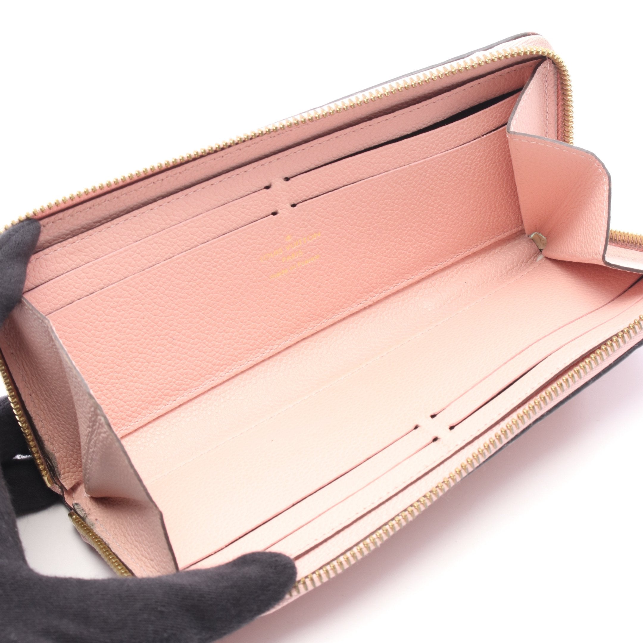 ポルトフォイユ クレマンス モノグラムアンプラント ローズバレ