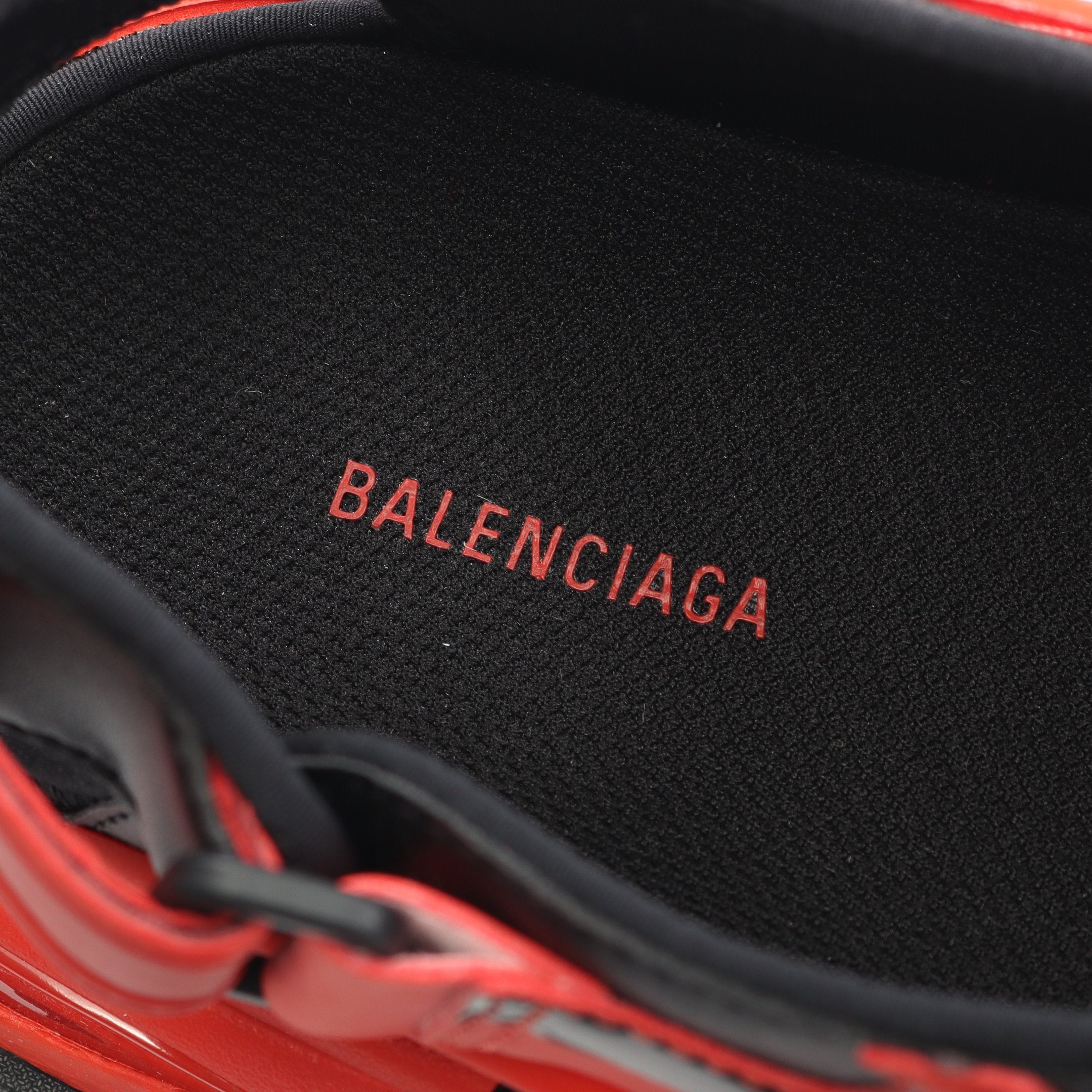 TRACK トラック サンダル ファブリック ラバー レッド バレンシアガ