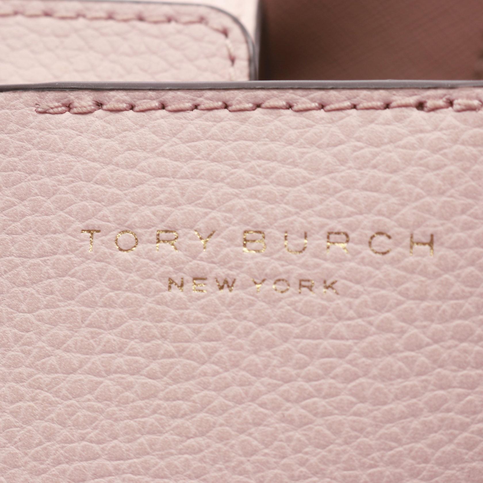 ペリー スモール トリプルコンパートメント ハンドバッグ レザー ライトピンク 2WAY トリーバーチ バッグ TORY BURCH