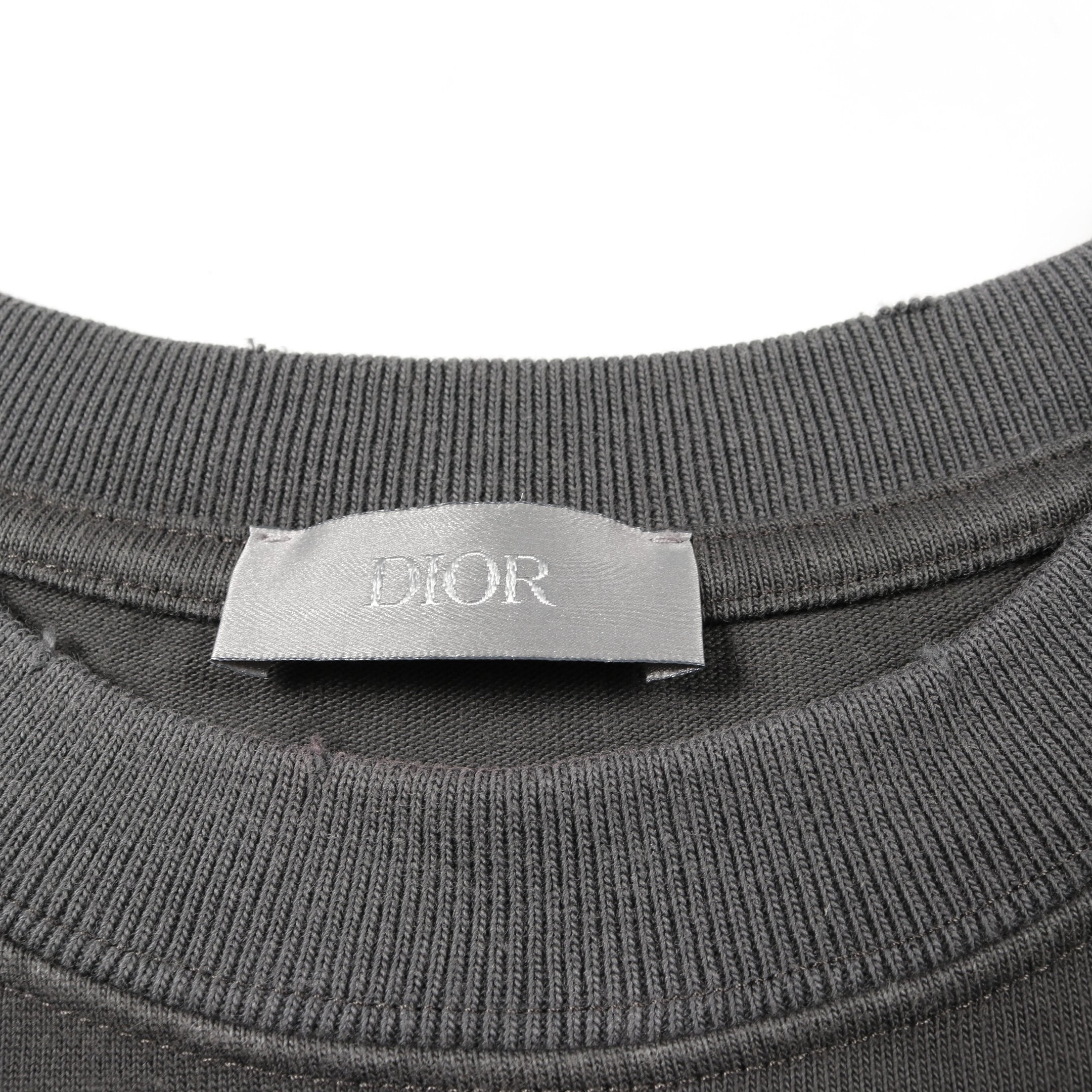 クリスチャンディオール・半袖Tシャツ◇グレー系　Sサイズ　高級クリーニング済み Christian Dior Couture スズラン Tシャツ 半袖 コットン グレー