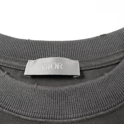 Christian Dior Couture スズラン Tシャツ 半袖 コットン グレー ダメージ加工 ディオール トップス DIOR