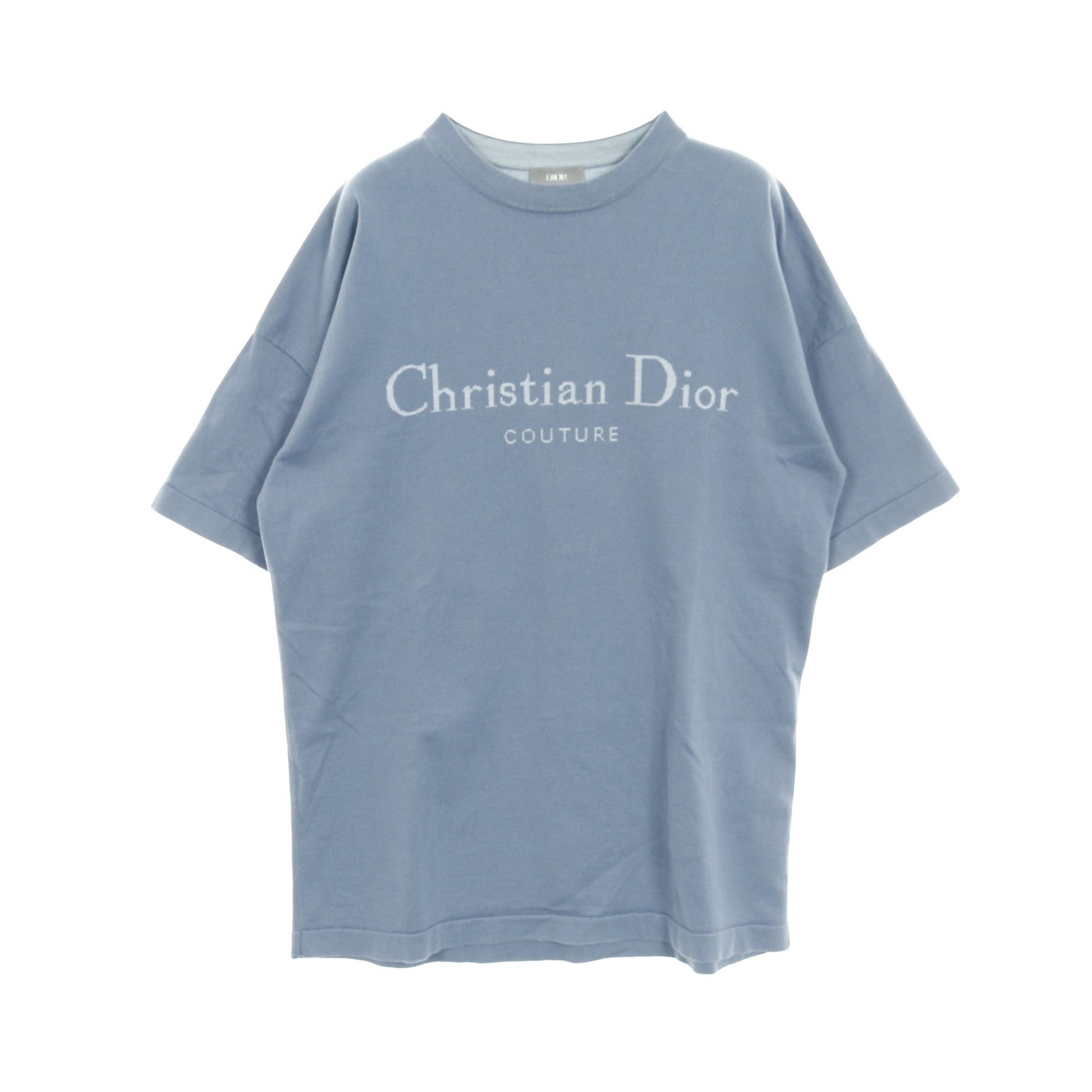Christian Dior Couture Tシャツ 半袖 コットン ブルー ディオール トップス DIOR