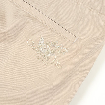 Christian Dior Couture スズラン イージーパンツ コットン ベージュ ディオール ボトムス DIOR