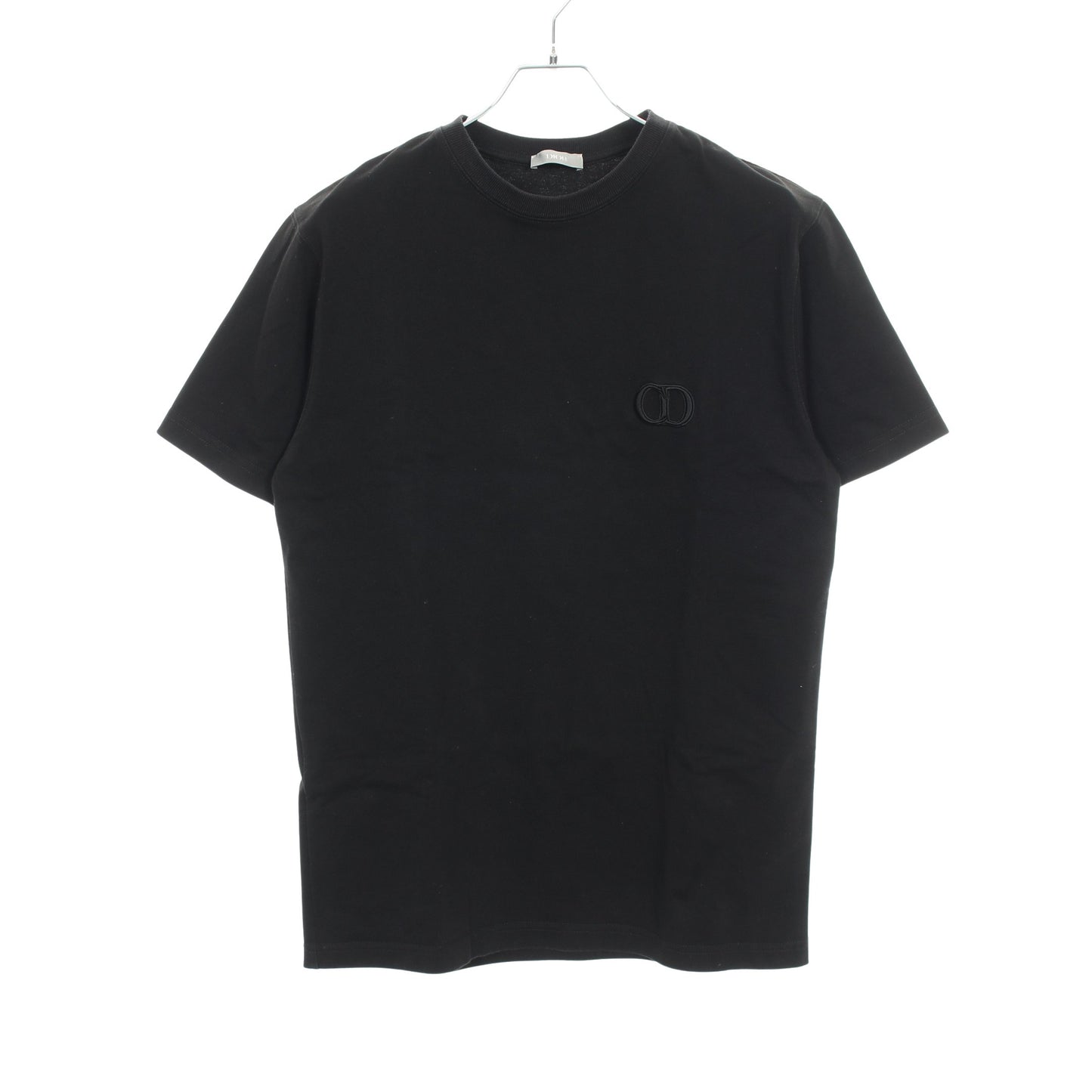 CD Icon リラックスフィット Tシャツ クルーネック 半袖 コットン ブラック ディオール トップス DIOR