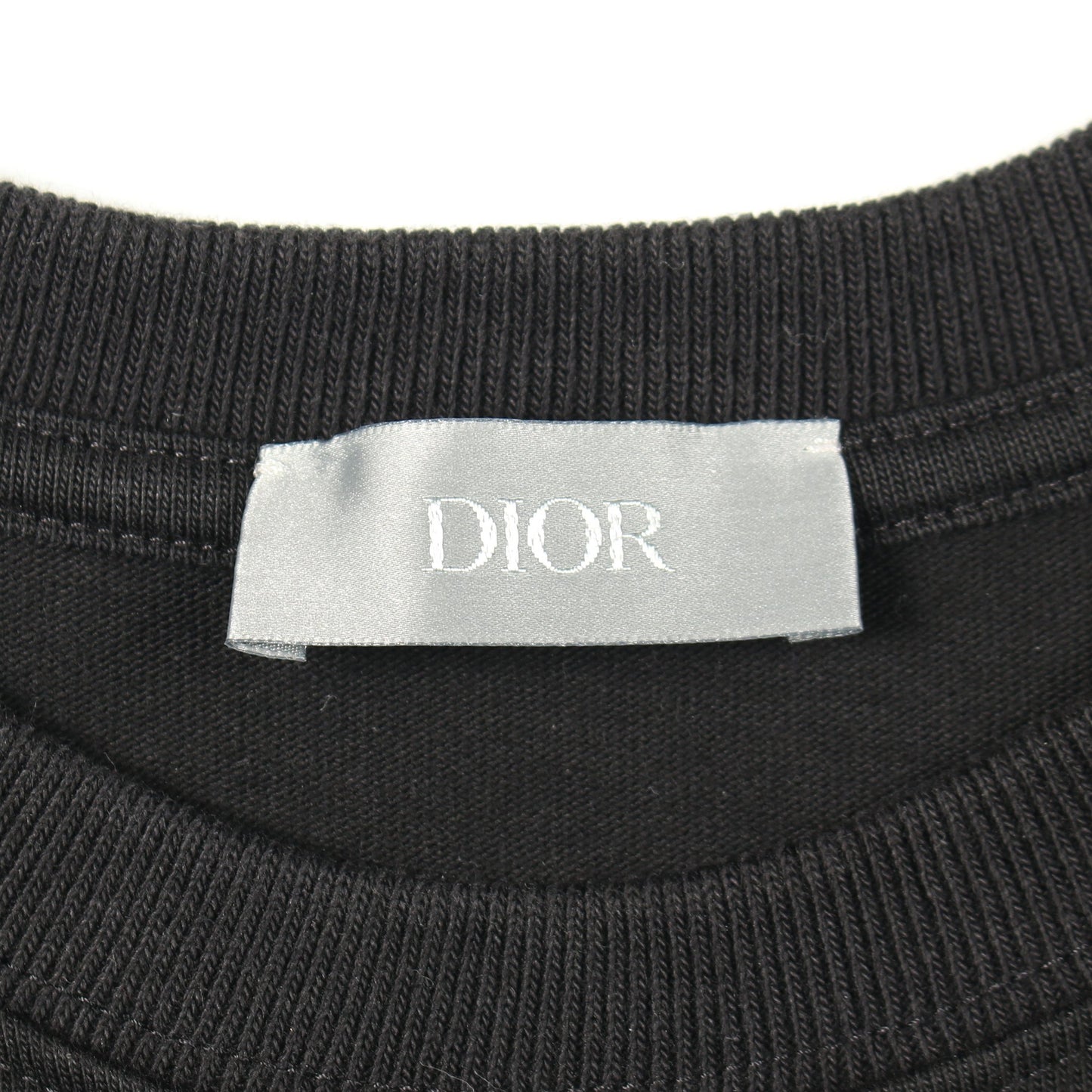CD Icon リラックスフィット Tシャツ クルーネック 半袖 コットン ブラック ディオール トップス DIOR