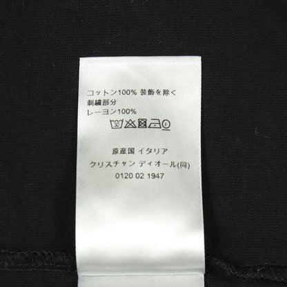 CD Icon リラックスフィット Tシャツ クルーネック 半袖 コットン ブラック ディオール トップス DIOR