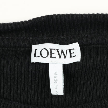 アナグラム Tシャツ クルーネック 長袖 コットン ブラック ロエベ トップス LOEWE
