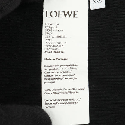 アナグラム Tシャツ クルーネック 長袖 コットン ブラック ロエベ トップス LOEWE