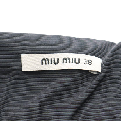 フレア スカート ダークグレー ミュウミュウ ボトムス miu miu
