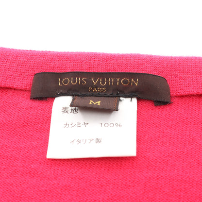 ハーフジップ ニット Vネック ノースリーブ カシミヤ ピンクパープル ルイヴィトン トップス LOUIS VUITTON