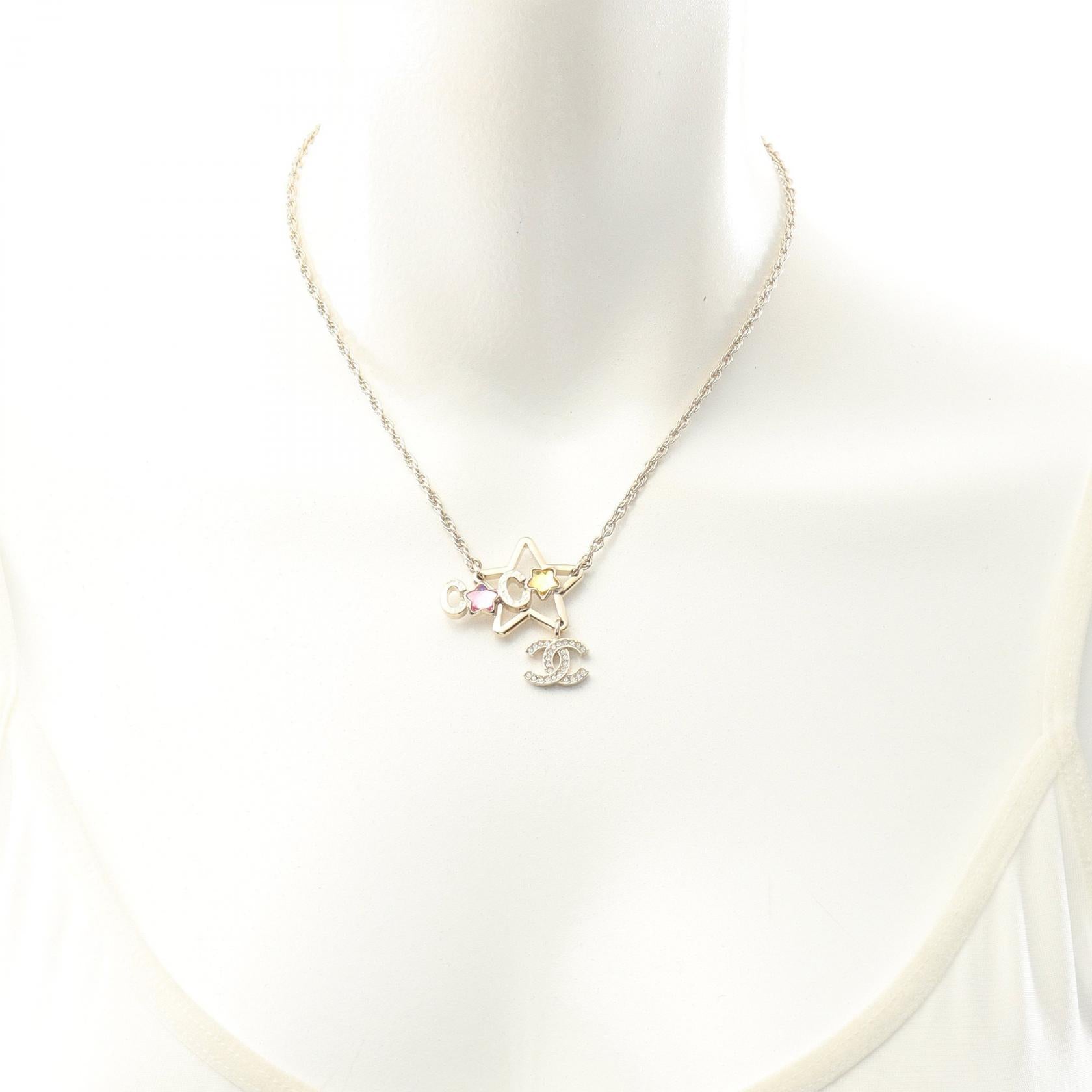 ココマーク スター ネックレス GP ラインストーン ゴールド マルチ
