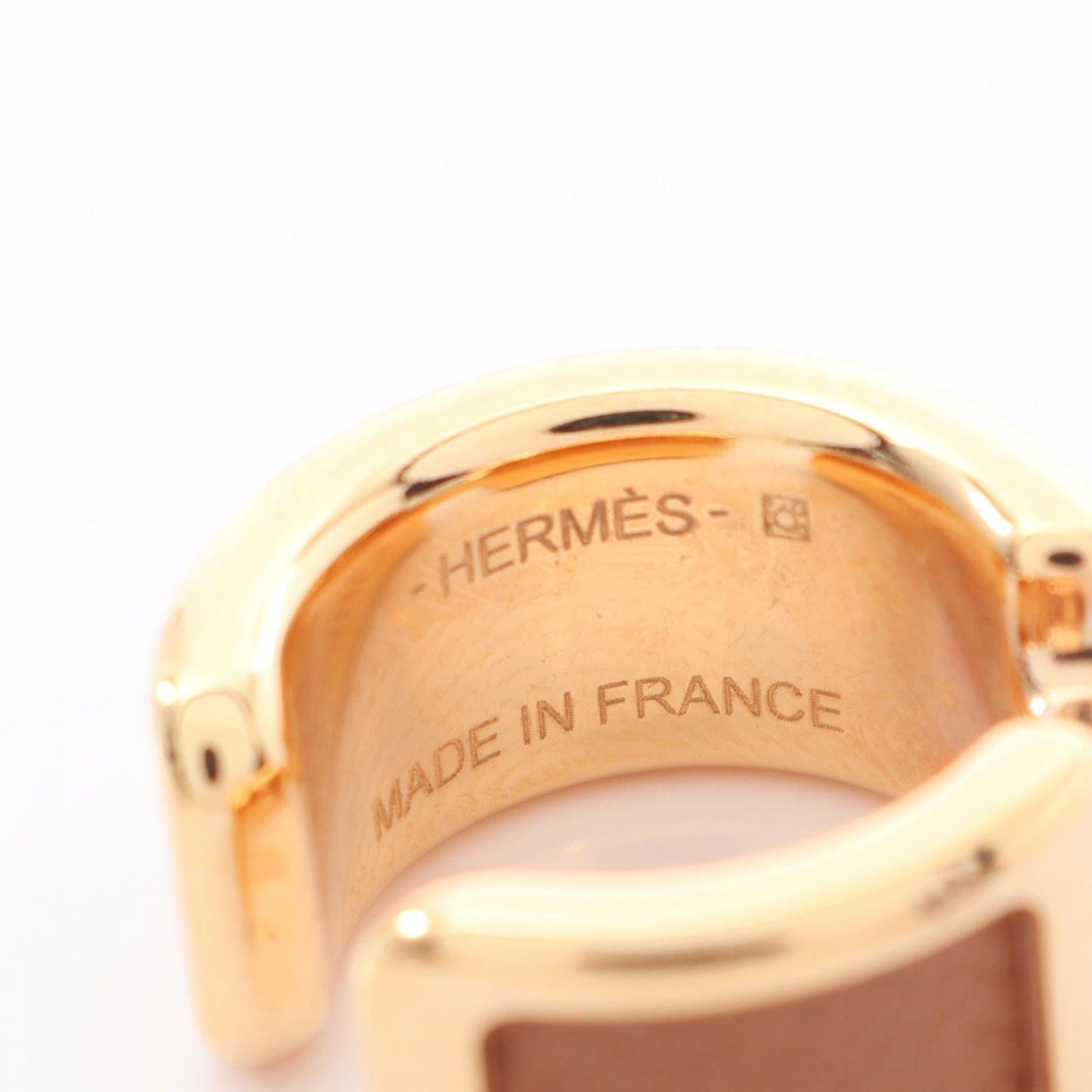 オランプPM イヤーカフ GP ヴォーエプソン ピンクゴールド ライトブラウン エルメス アクセサリー HERMES