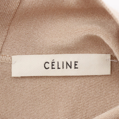 ニット ハイネック バックジップ レーヨン ウール ピンクベージュ セリーヌ トップス CELINE
