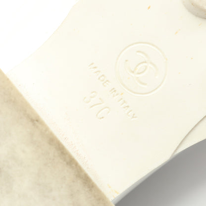 ココマーク ローファー エナメルレザー ホワイト シャネル シューズ CHANEL