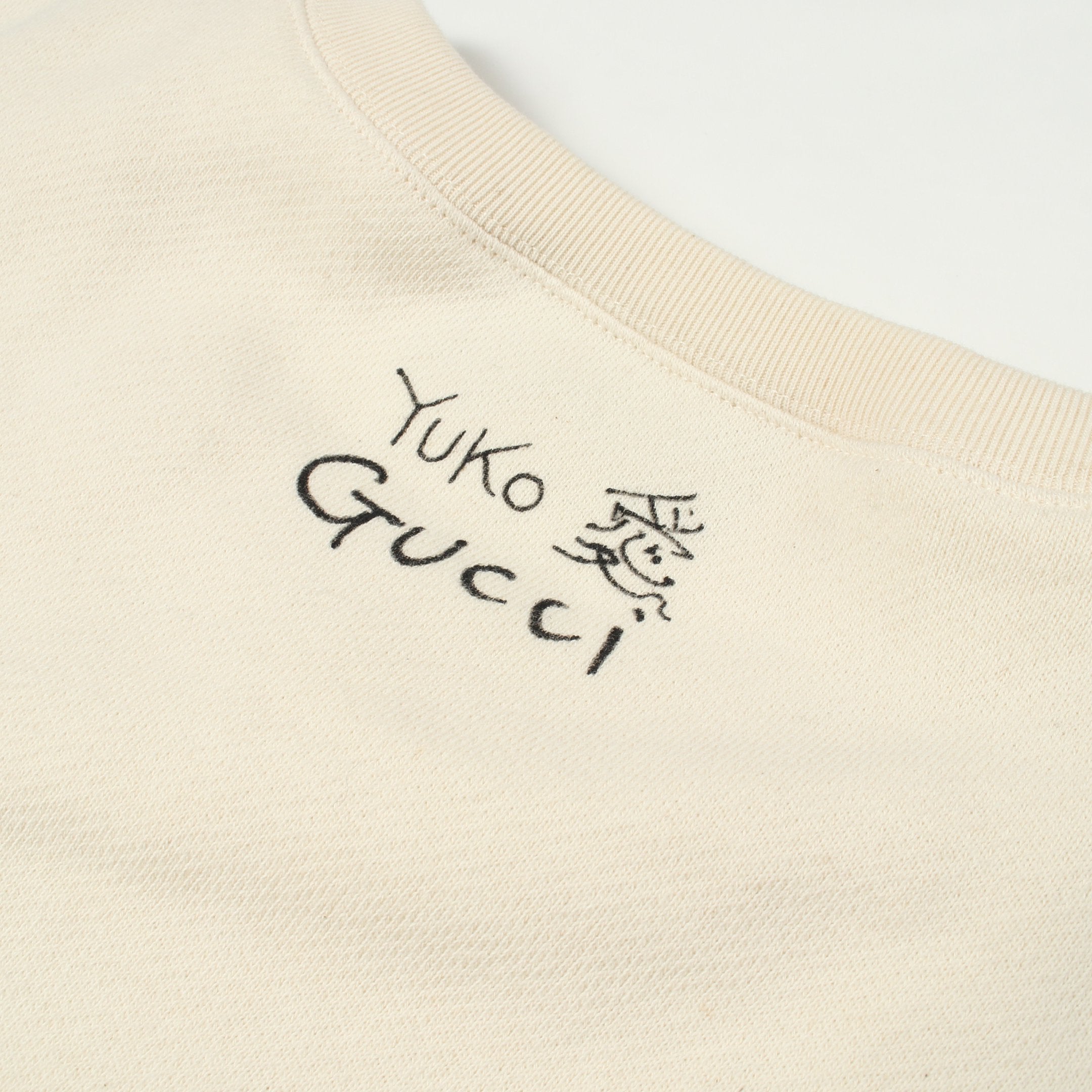 GUCCI × ヒグチユウコ スウェットシャツ コットン アイボリー ブラック